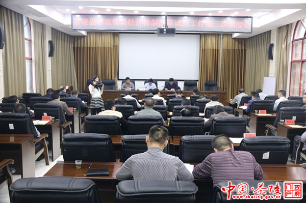 茶陵召开省直管县经济体制改革试点工作第三次调度会