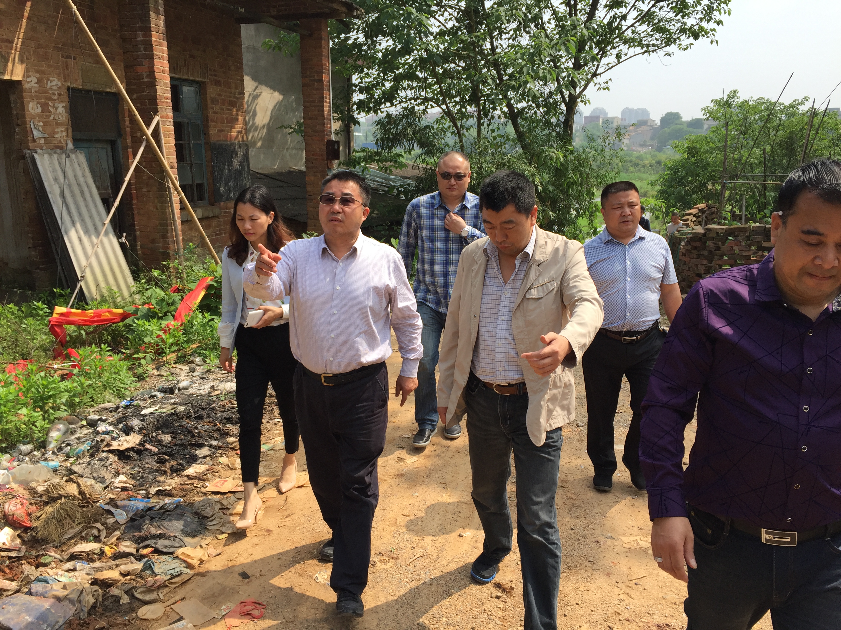 蔡周良书记赴学林街道学林片区督查指导重点项目征地拆迁工作