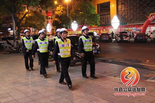 攸县城区启动夜间巡逻 护一片净土保一方平安