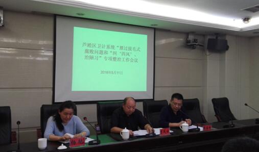 芦淞区召开卫生计生系统“雁过拔毛”式腐败问题和“纠‘四风’、治陋习”专项整治工作部署会