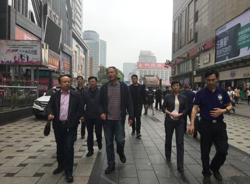 省发改委一行来我区调研服务业示范集聚区创建工作