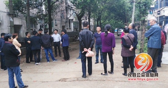 江桥街道对西阁社区棚改项目进行实地考察