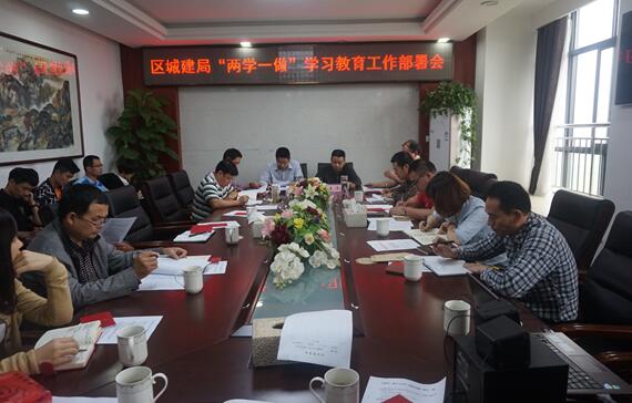 区城建局组织召开“两学一做”学习教育动员会暨讲党课活动