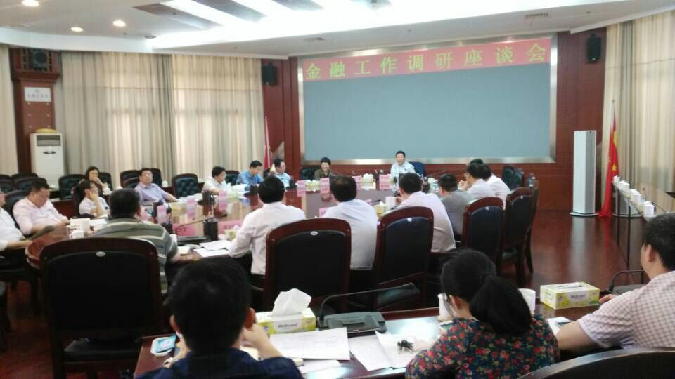 我市召开金融工作调研座谈会