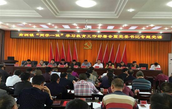 南洲镇召开“两学一做”学习教育工作部署会暨党委书记专题讲党课