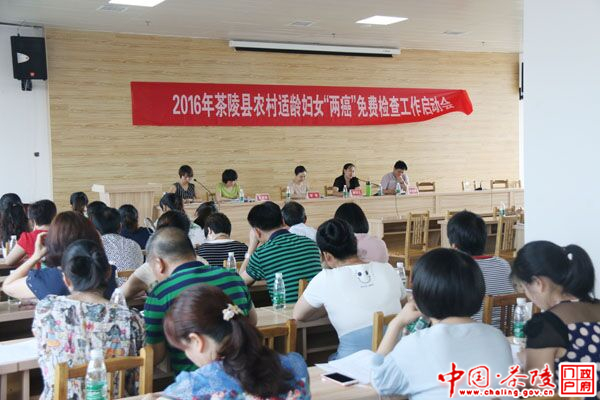 茶陵县启动农村适龄妇女“两癌”免费检查工作