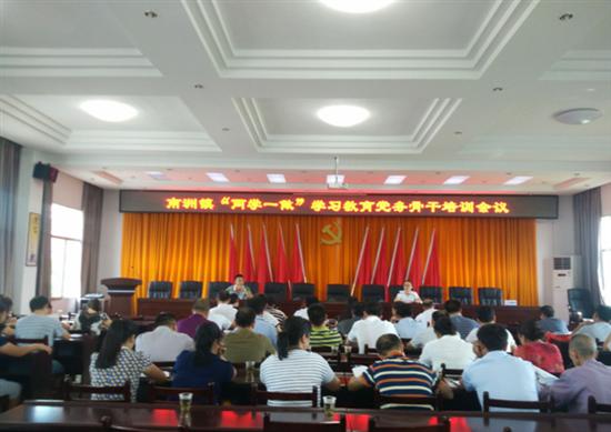 南洲镇举办“两学一做”学习教育党务骨干培训班