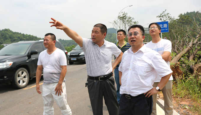 蔡周良赴云田镇调度重点项目建设