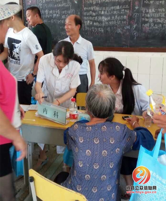 精准扶贫杨木港 义诊活动暖人心