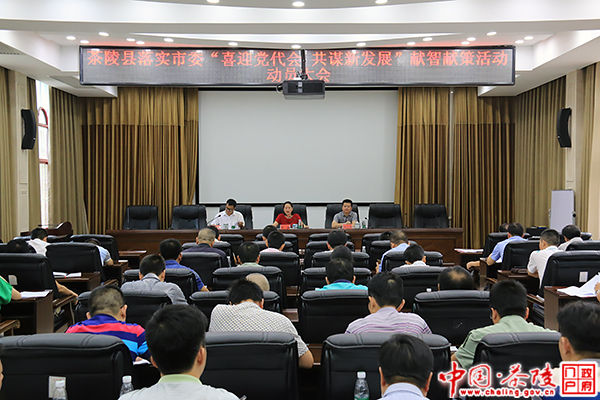 “喜迎党代会 共谋新发展”献智献策活动动员大会召开