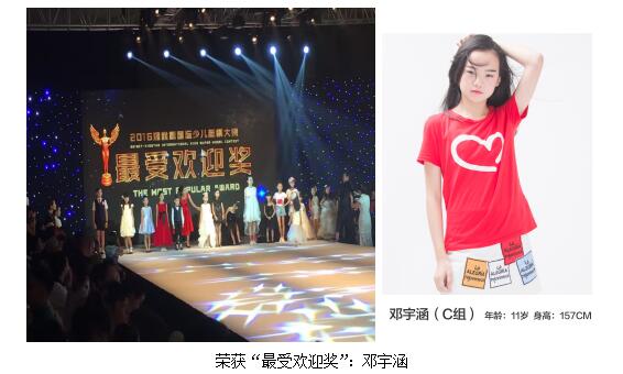 株洲6名少儿模特在2016潮童星国际少儿模特大赛全国总决赛中斩获大奖