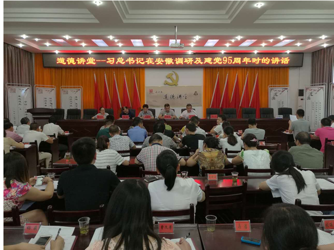 株洲县南洲镇组织学习习总书记在安徽调研及建党95周年的讲话精神