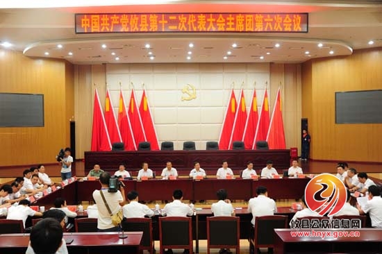 县第十二次党代会召开主席团第六次会议