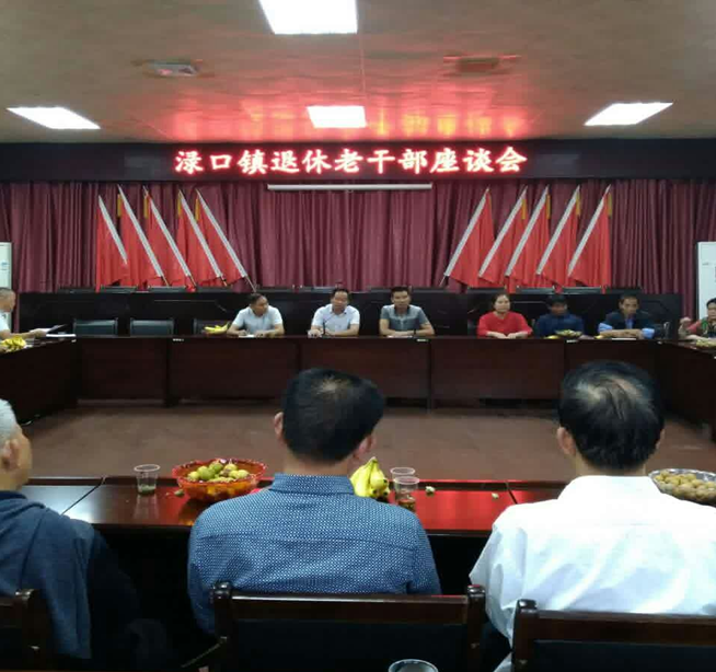 渌口镇召开退休老干部座谈会