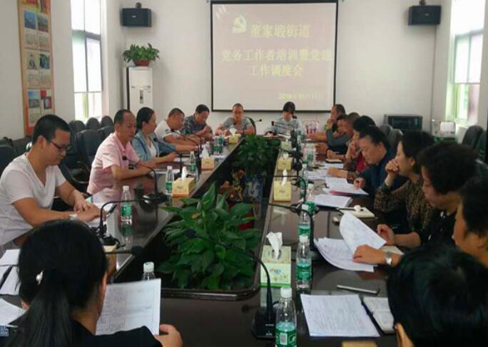 董家塅街道召开党务工作者培训暨党建工作调度会