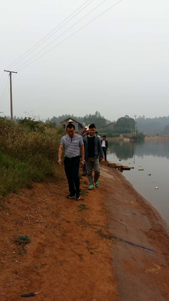 古岳峰镇小二型水库接受县水利局验收