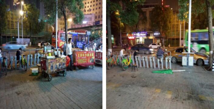 芦淞城管大队整治夜市护市容