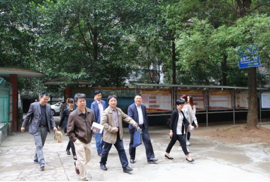 省民政厅救灾处检查验收建设街道防灾减灾综合示范社区创建工作