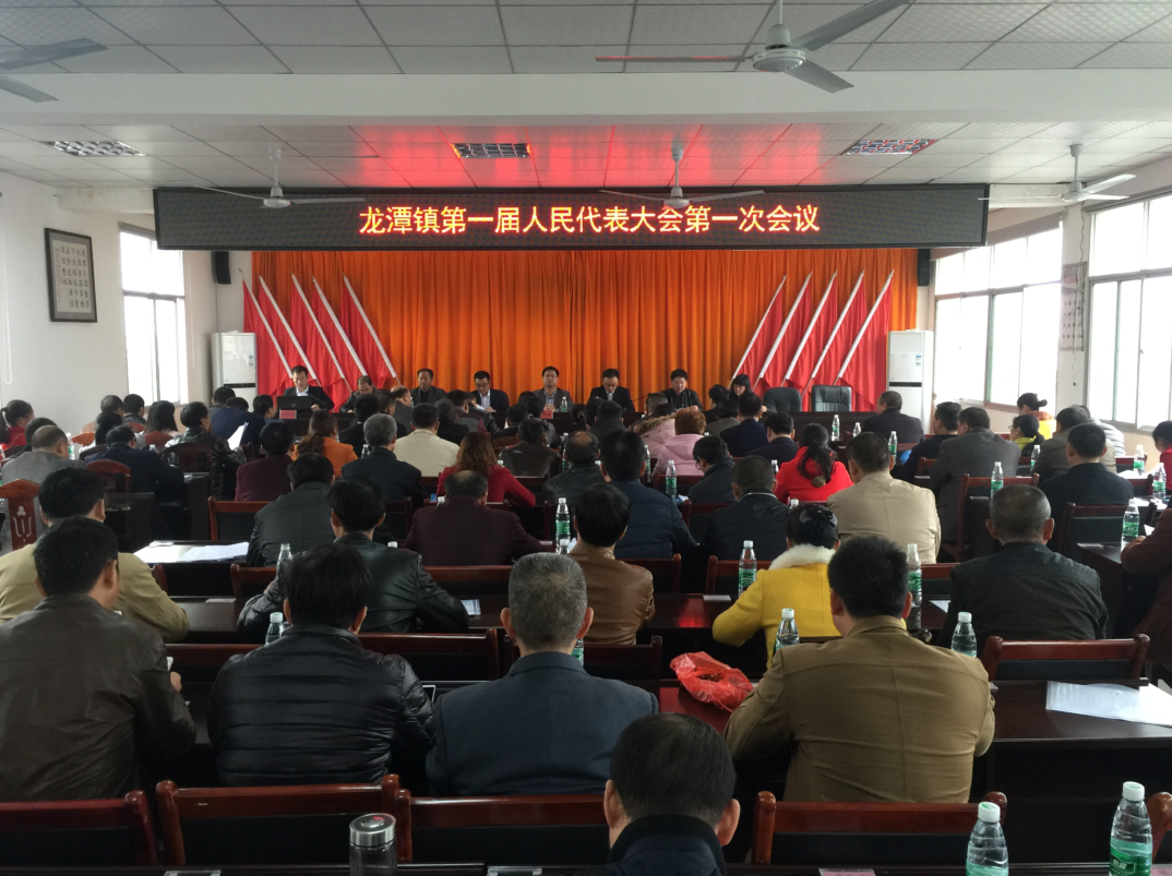 龙潭镇第一届人民代表大会第一次会议胜利召开