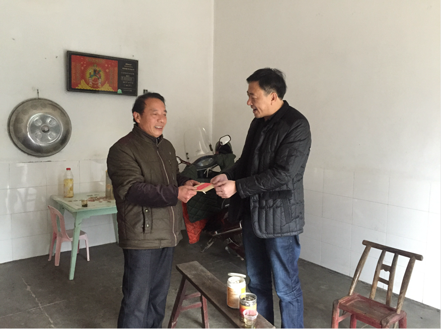 天元区教育局下基层进行春节慰问