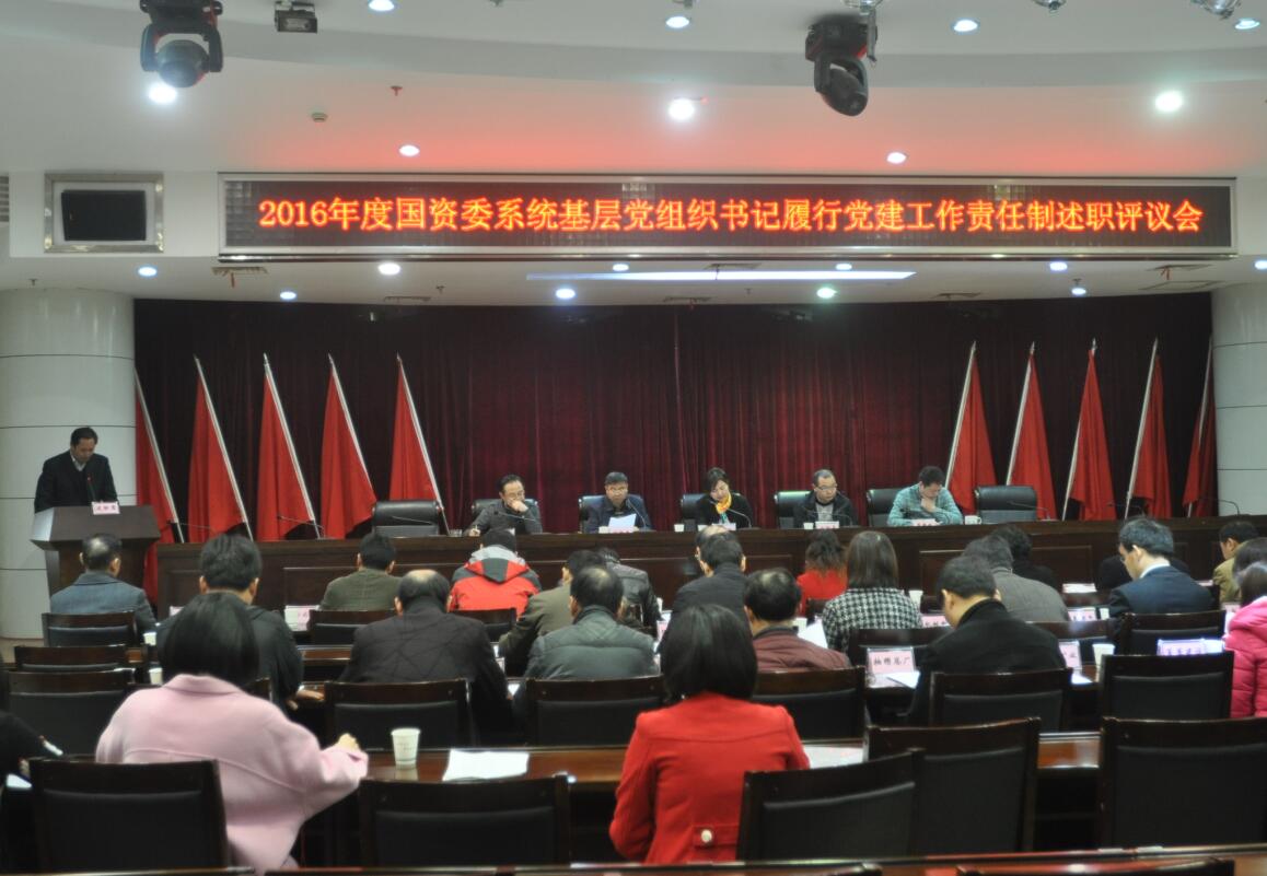 市国资委召开2016年度领导干部民主生活会情况通报会暨国资委系统基层党组织书记履行党建工作责任制述职评议会