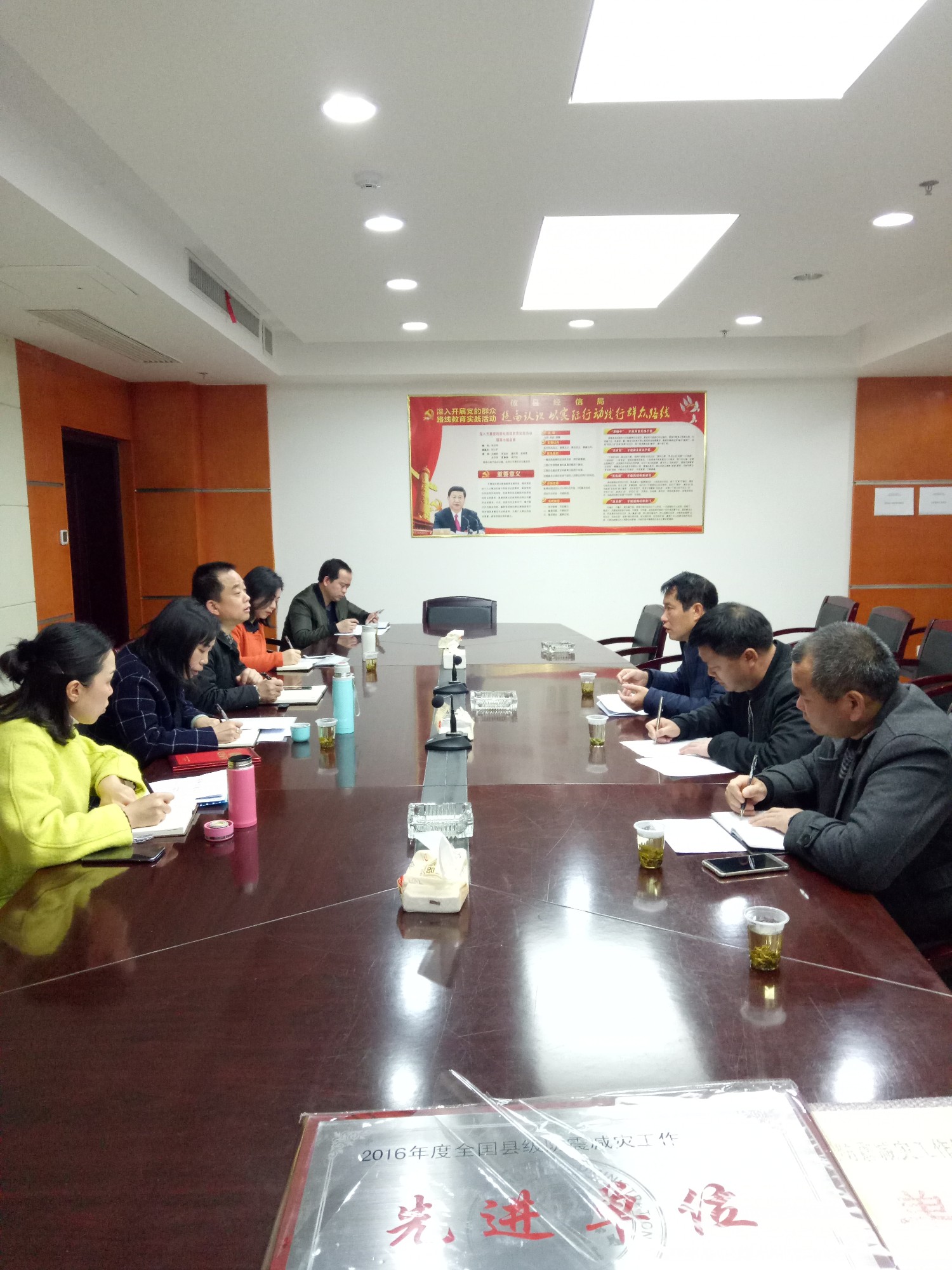 市地震局局长万义民来攸开展防震减灾工作部署