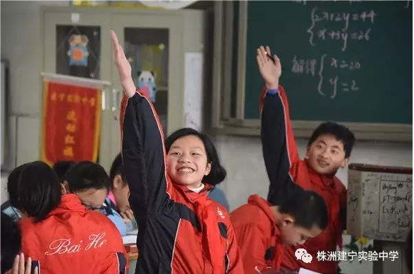 清晨，建宁校园里的“小白鹤”