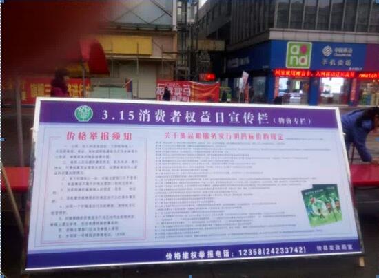 攸县发改局积极开展 “3.15国际消费者权益日”活动