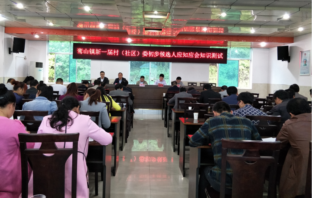 鸾山镇召开新一届村（社区）委初步候选人集体谈话会