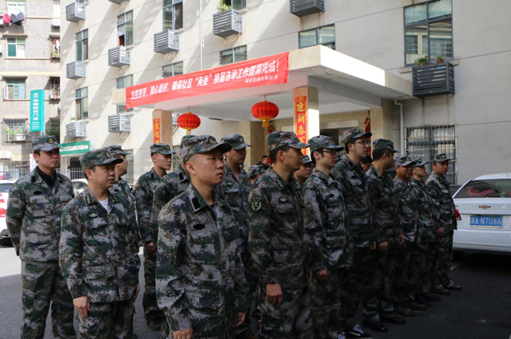 区委常委、人武部长杨人杰到建设街道检查民兵整组及阵地建设情况​