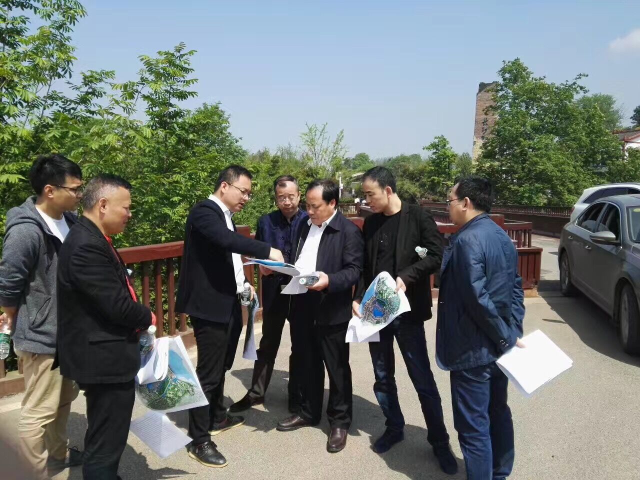 县商粮局考察湖南新华联集团旅游文化产业