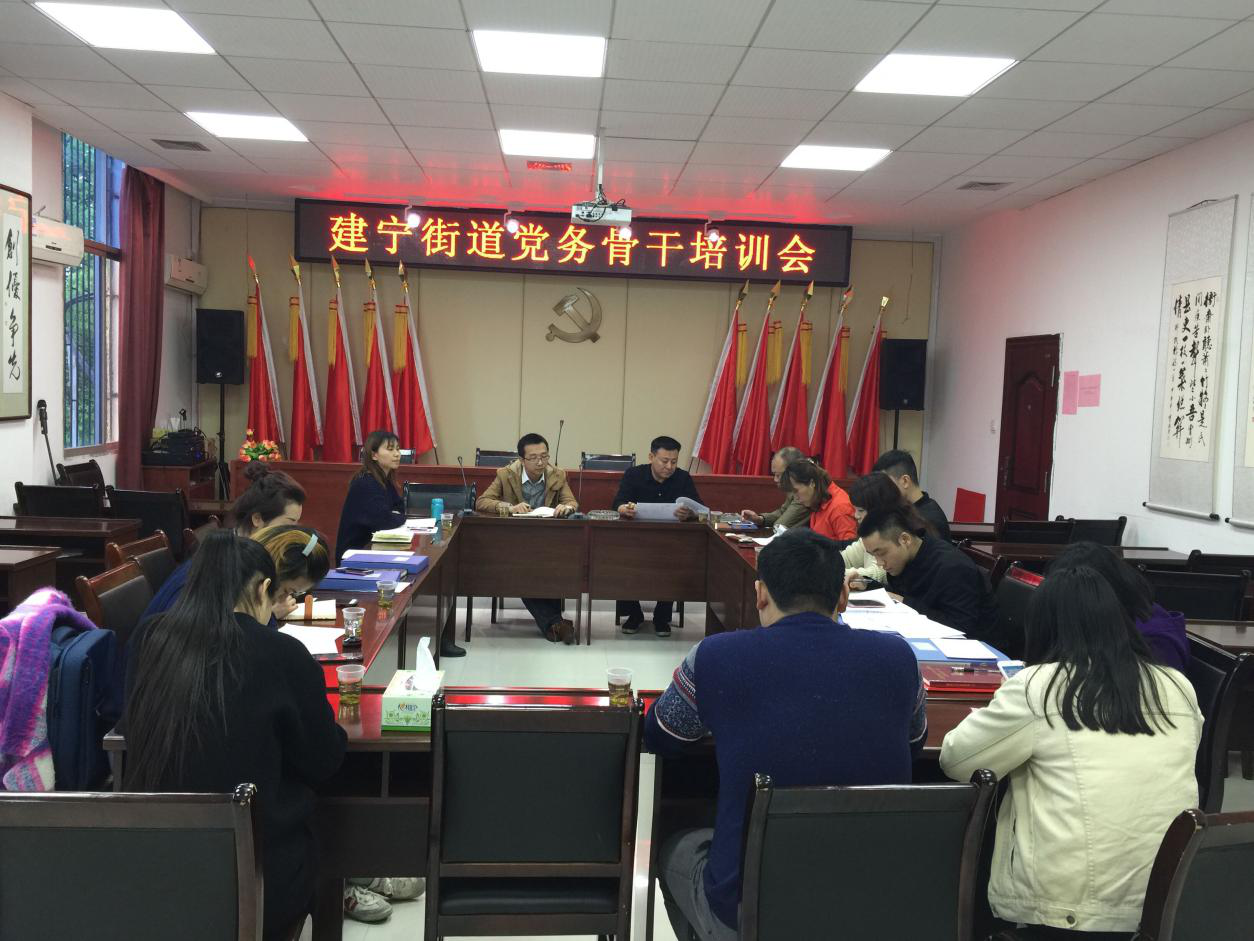 建宁街道召开党务工作者骨干培训会