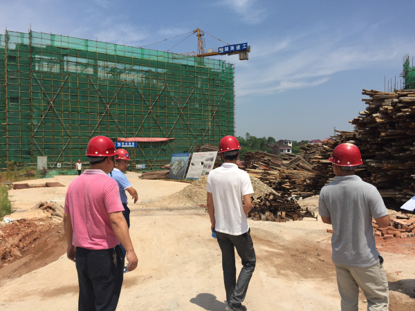 攸发集团对在建项目工程开展安全生产检查