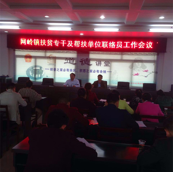 网岭镇组织召开扶贫专干及帮扶单位联络员工作会议