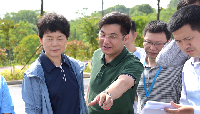 省两型委负责人调研示范区绿心调规工作