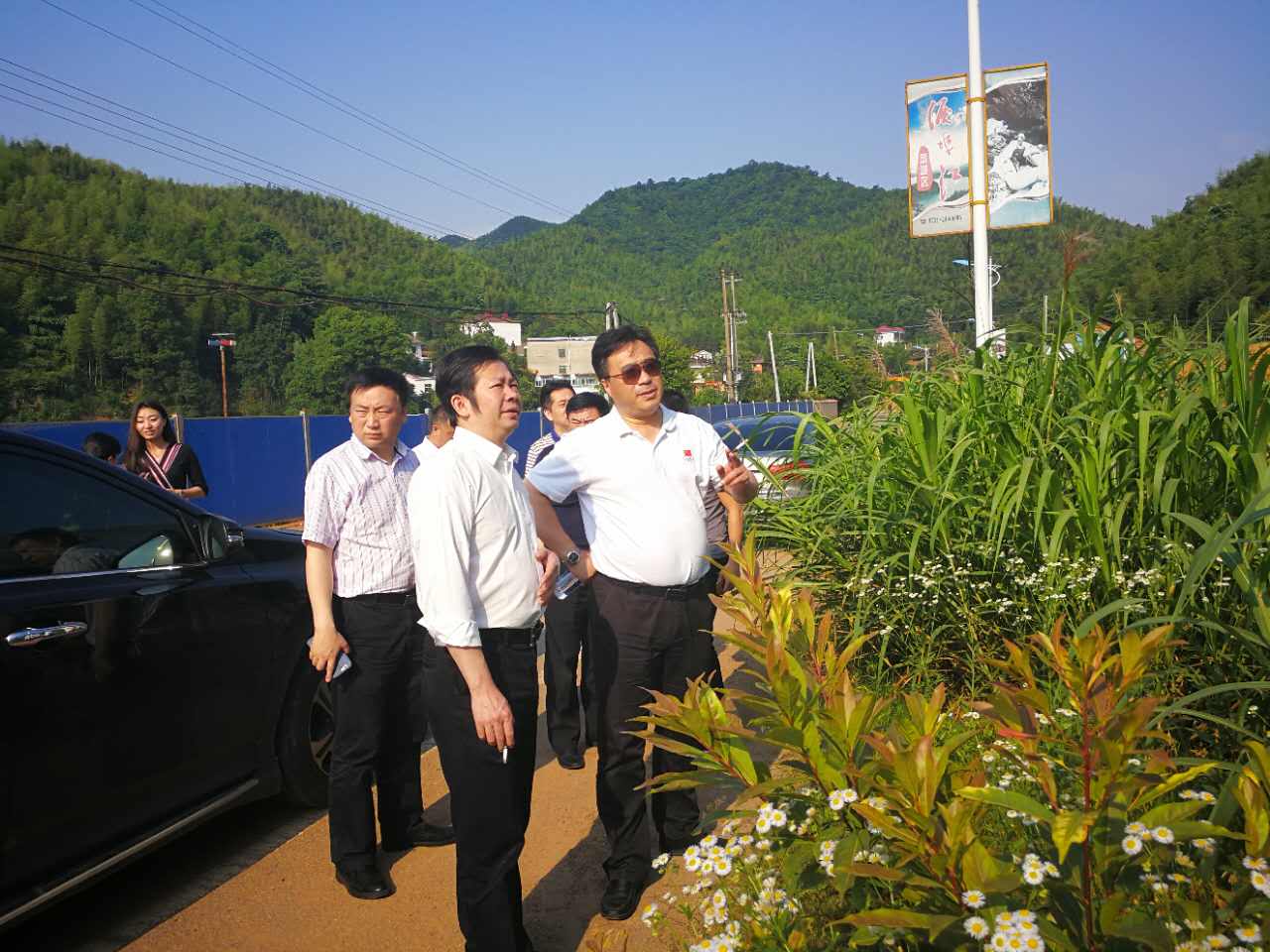 中国旅游协会领导到我县旅游景区考察调研