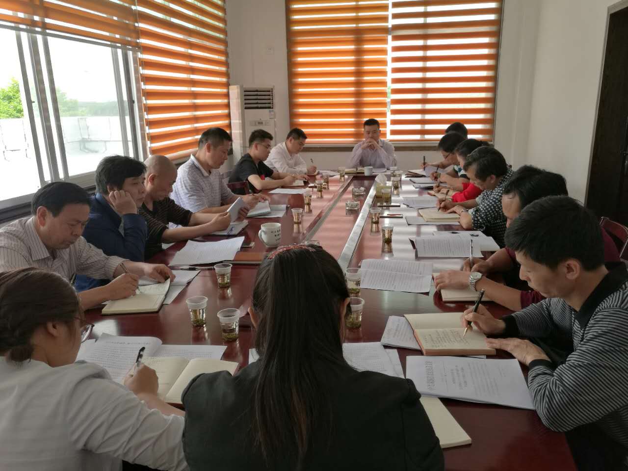 网岭镇班子成员集中学习习近平总书记重要指示精神和中央推进“两学一做”学习教育常态化制度化工作座谈会精神