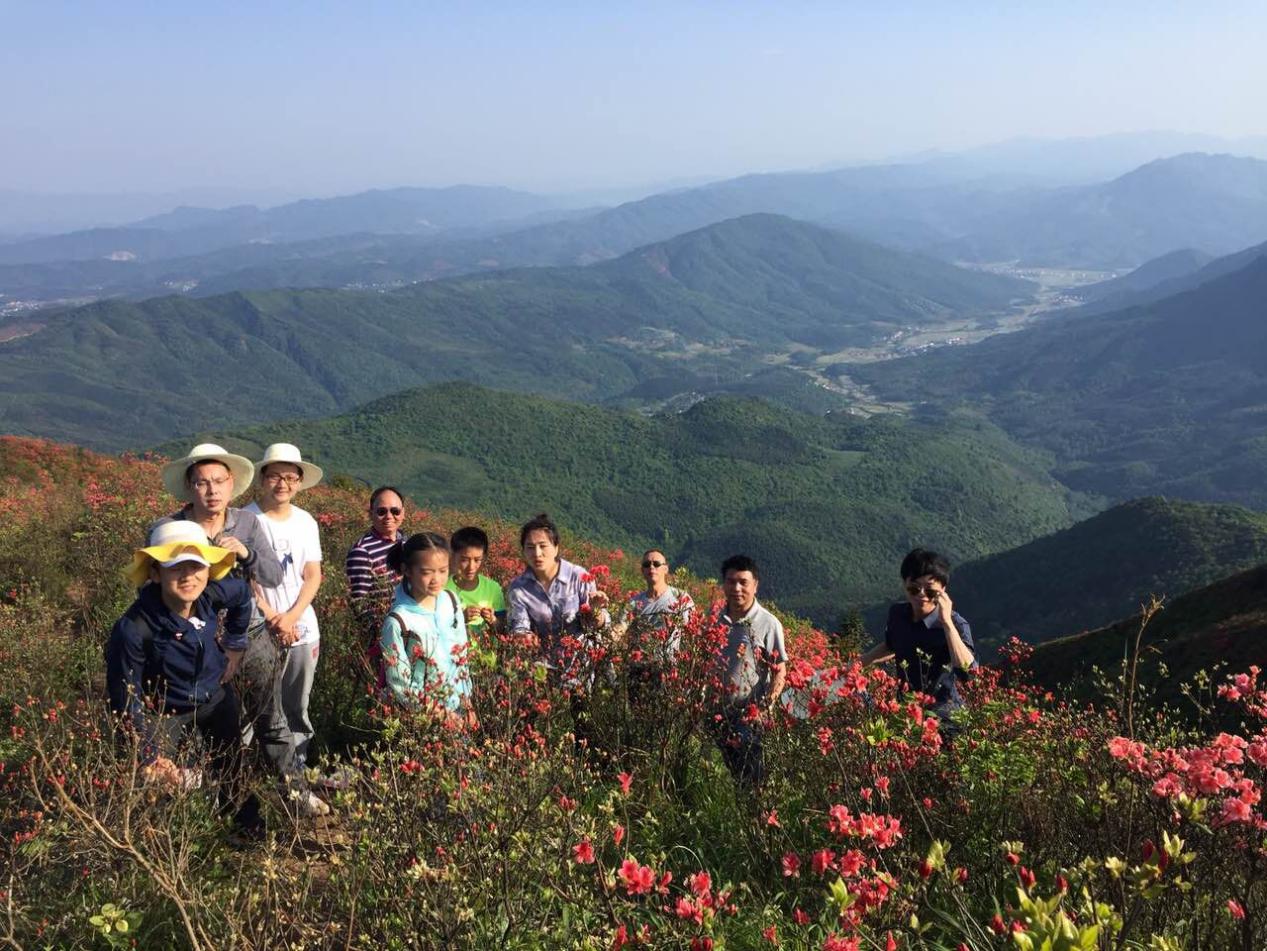 县民政局组织户外登山活动