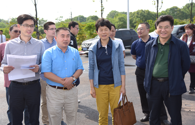 省两型委负责人调研示范区绿心调规工作
