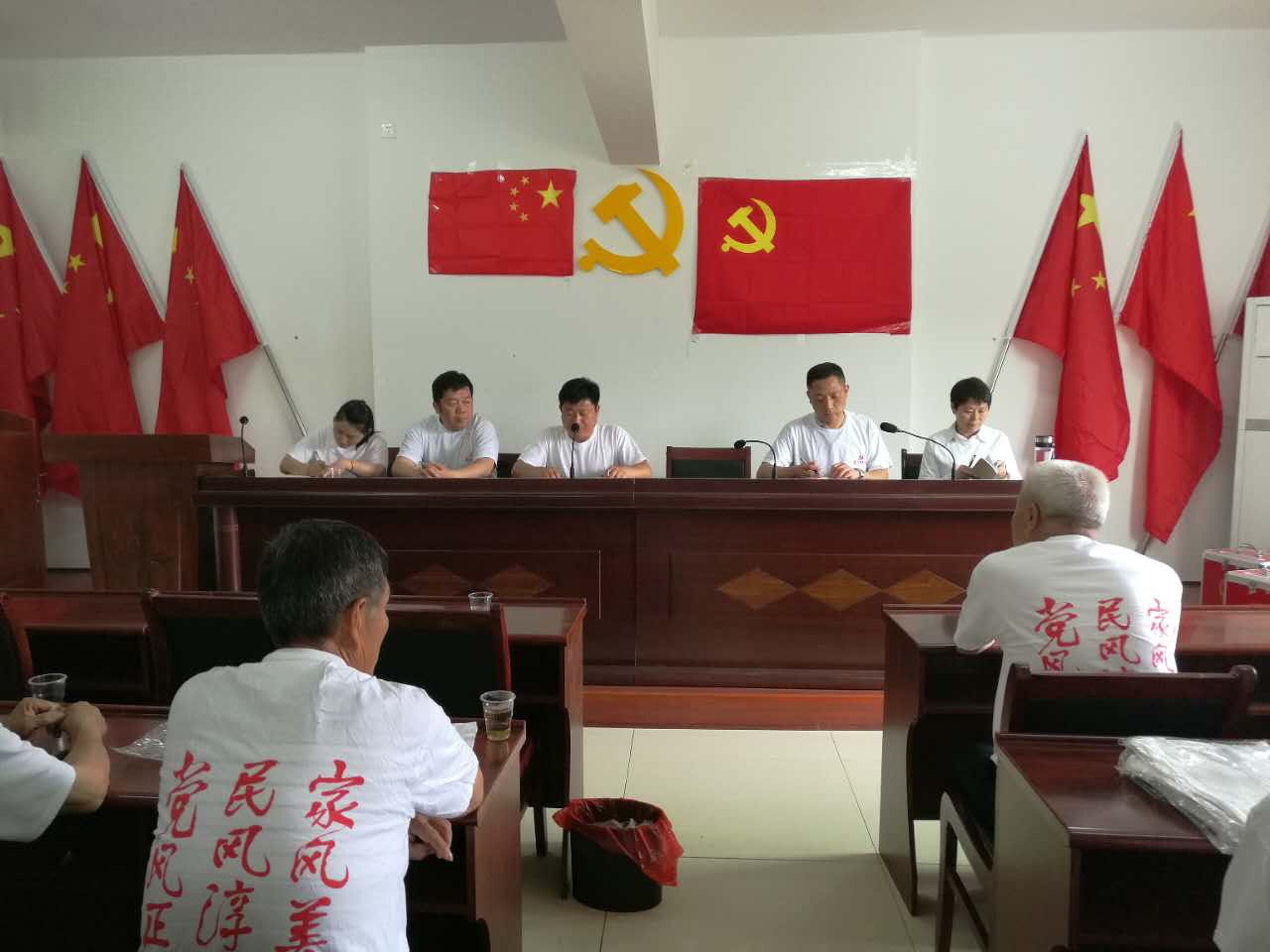 县老干部局与罗家桥村联合开展 主题党日活动