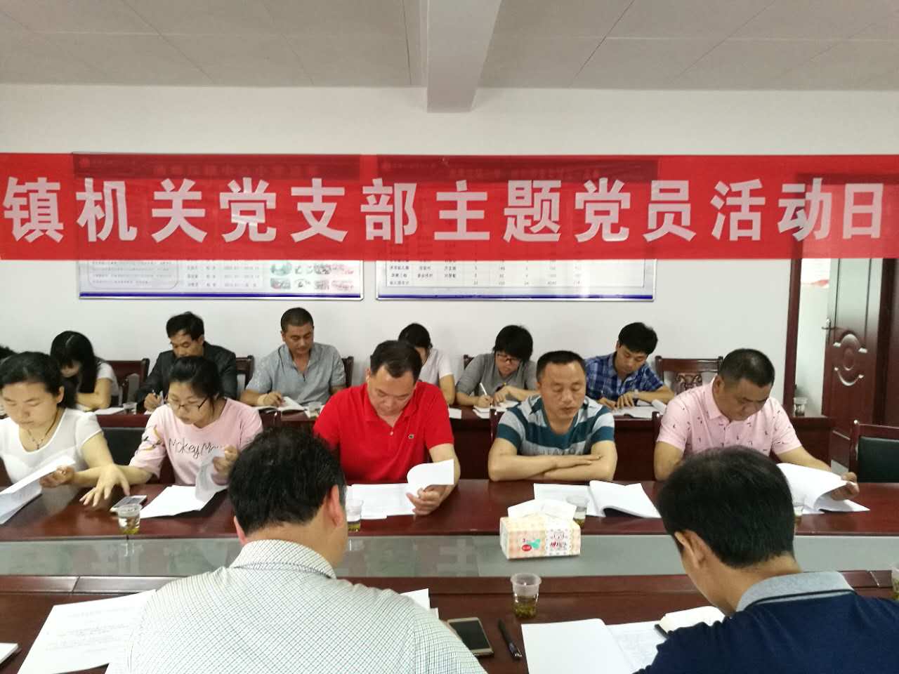 酒埠江镇机关党支部开展“主题党日 ”活动