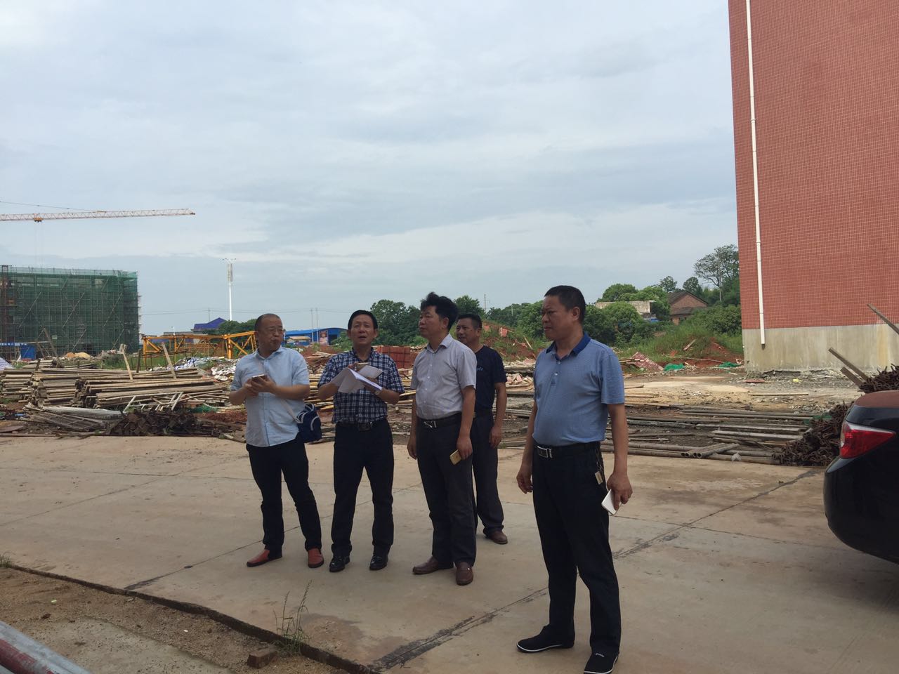 省住建厅巡视组来攸视察保障性住房项目
