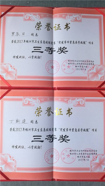 真金不怕火炼 实力不怕比拼——市“急救比武”我院载誉而归