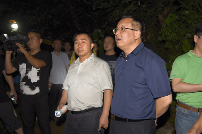 雷绍业巡查云龙防汛值班值守情况
