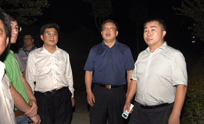 雷绍业巡查云龙防汛值班值守情况