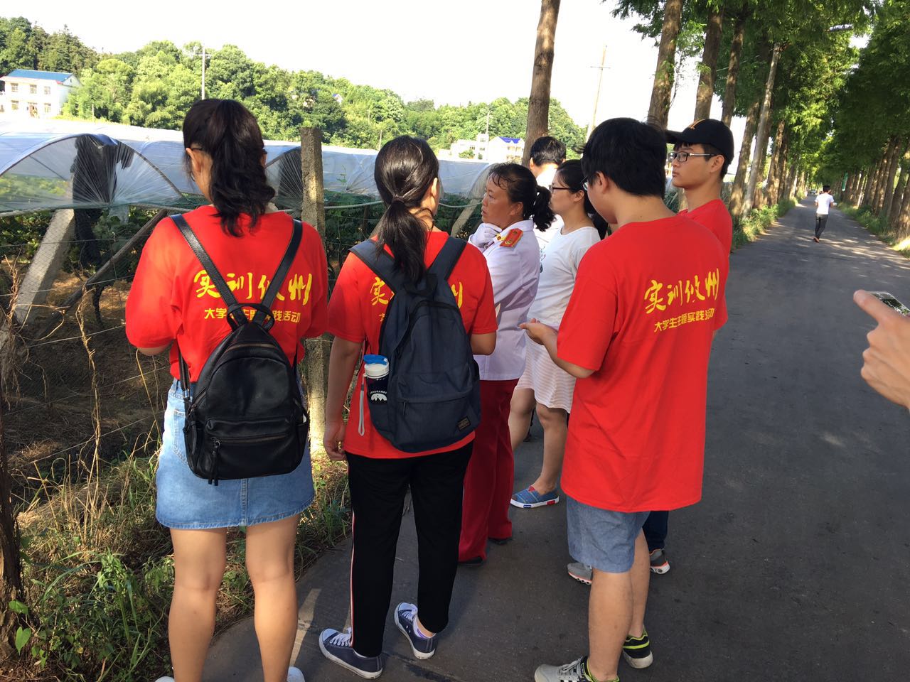 酒埠江镇积极组织“实训攸州”实训大学生赴葡萄合作社示范基地开展暑期调研活动