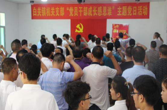 白关镇开展“党员干部成长感恩谁” 主题党日活动