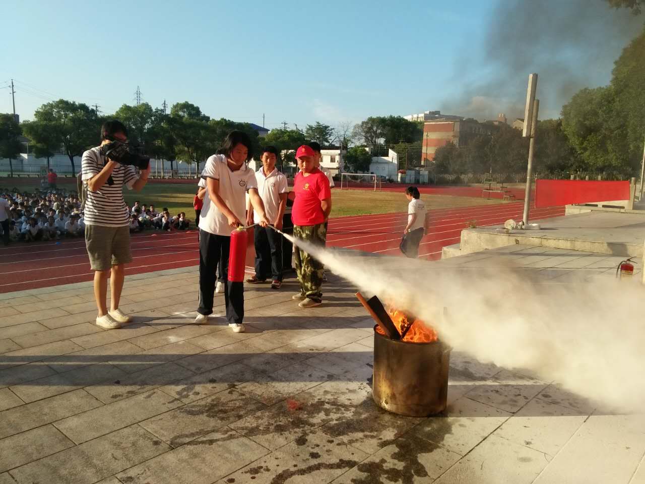株洲市消防宣传进学校培训活动在市四中举行（图）