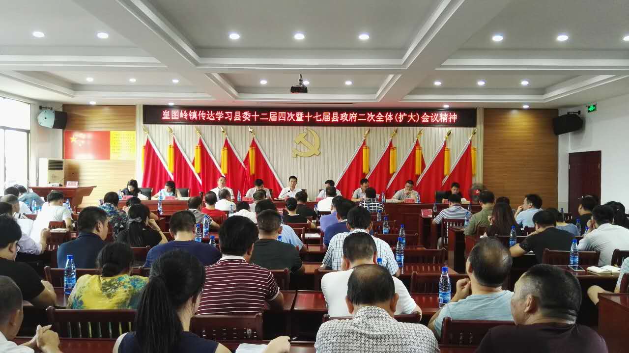 皇图岭镇：传达学习县委十二届四次暨十七届县人民政府二次全体（扩大）会议精神