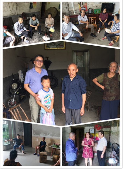 谭跃飞赴大垅洲村开展走访慰问结对帮扶活动